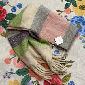 Styliné Colorblock Winter Scarf with Fringe